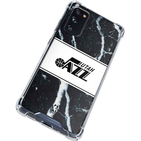 NBA Utah Jazz Marble Galaxy S20 FE Clear Case